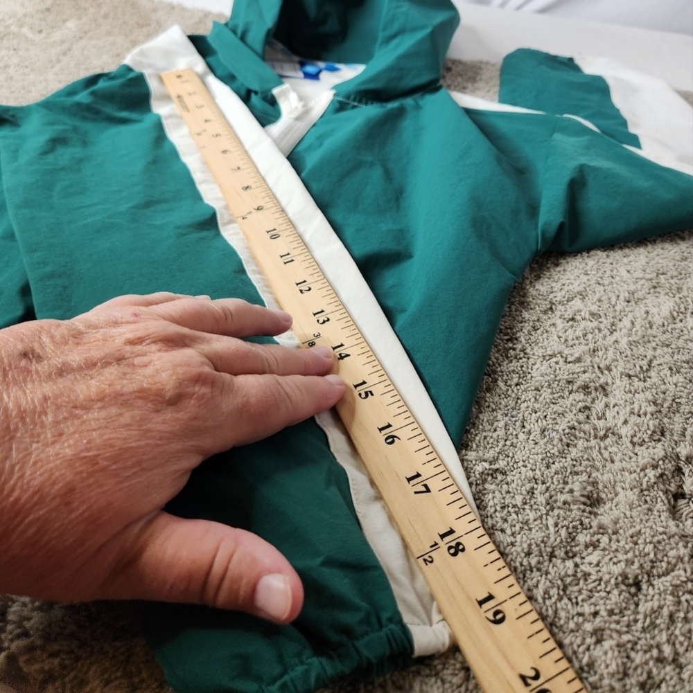 Prince Green Jacket Windbreaker Zip Hooded Cropped Logo - Picture 11 of 13